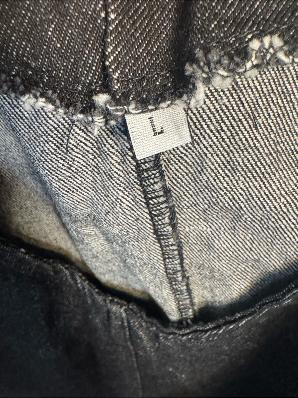 Dark Wash Denim Tank Top Dress with Ring Strap Detail and front pockets- Size Lg - Picture 3 of 6